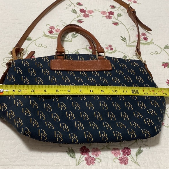 Shadow D&B Satchel Black Brown Logo Monogram Shoulder Bag Hand Bag - Picture 5 of 16